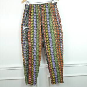 Vintage Chefwear Pants Size Medium Novelty Print Vegetables USA 90s Uniform